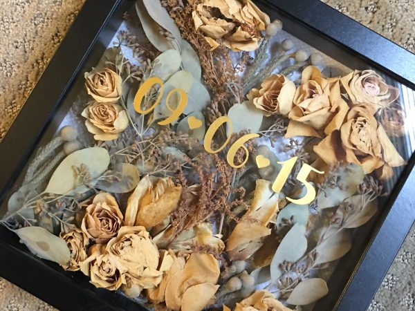 Framed Wedding Flowers