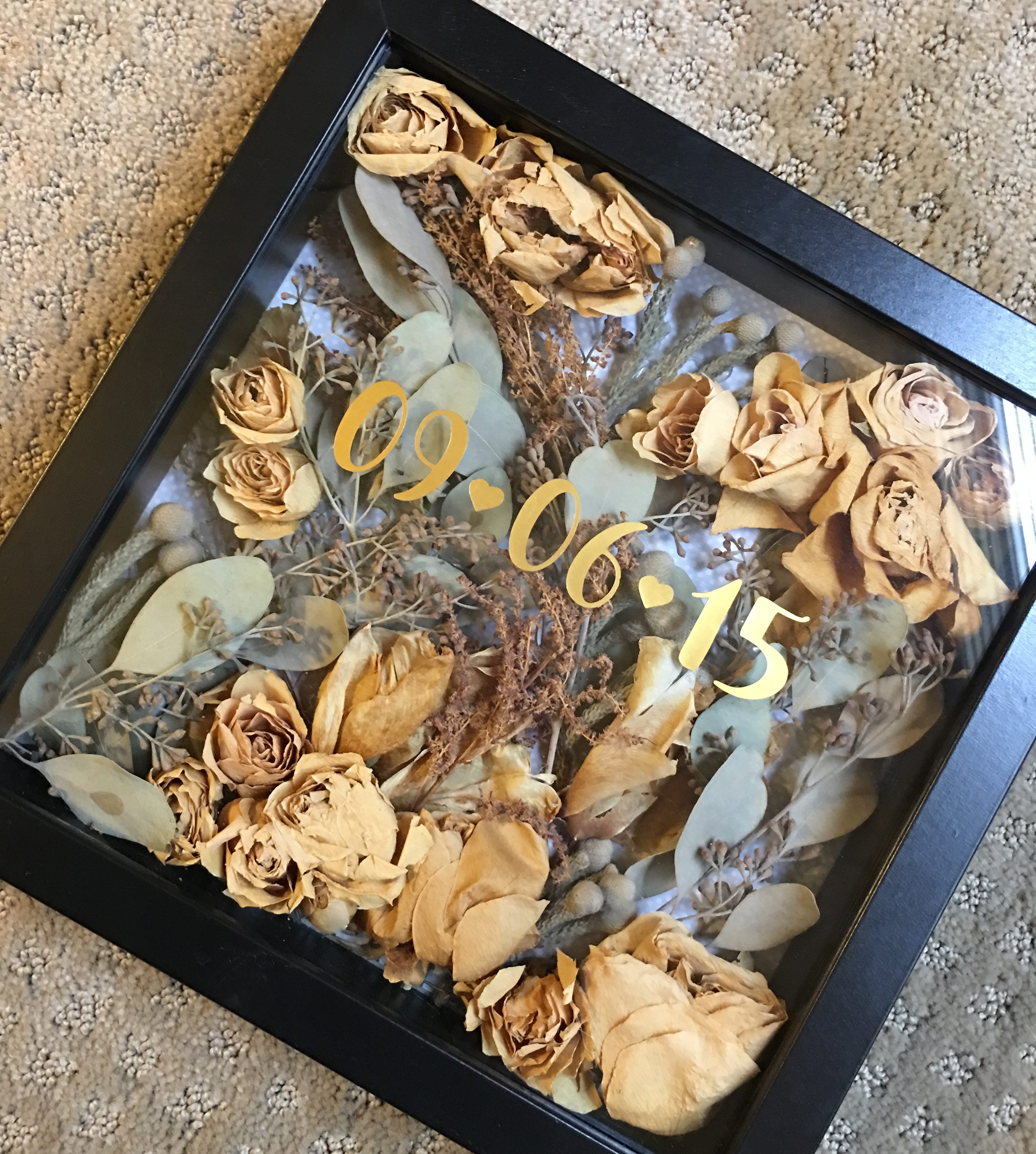 Framed Wedding Flowers